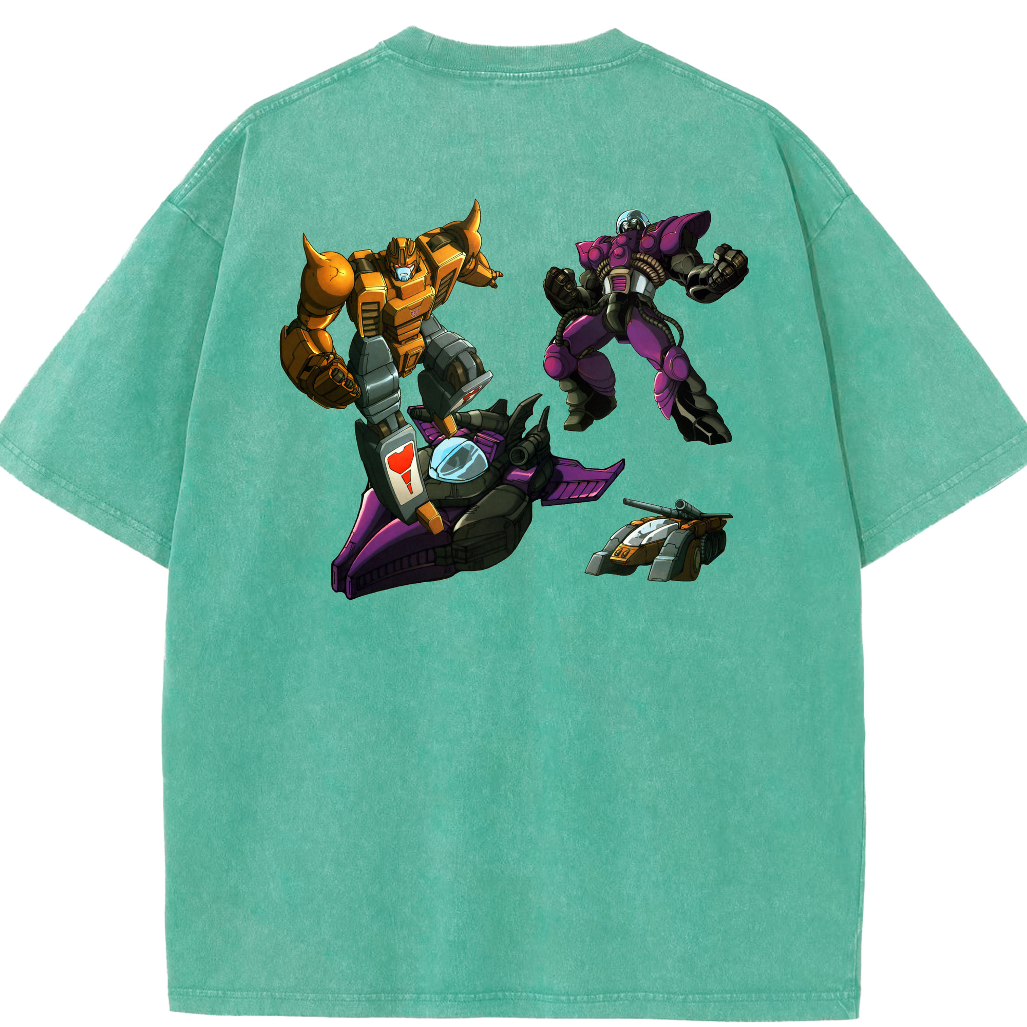（画像用）  綿100% ヴィンテージ風 半袖Tシャツ（背面プリント）